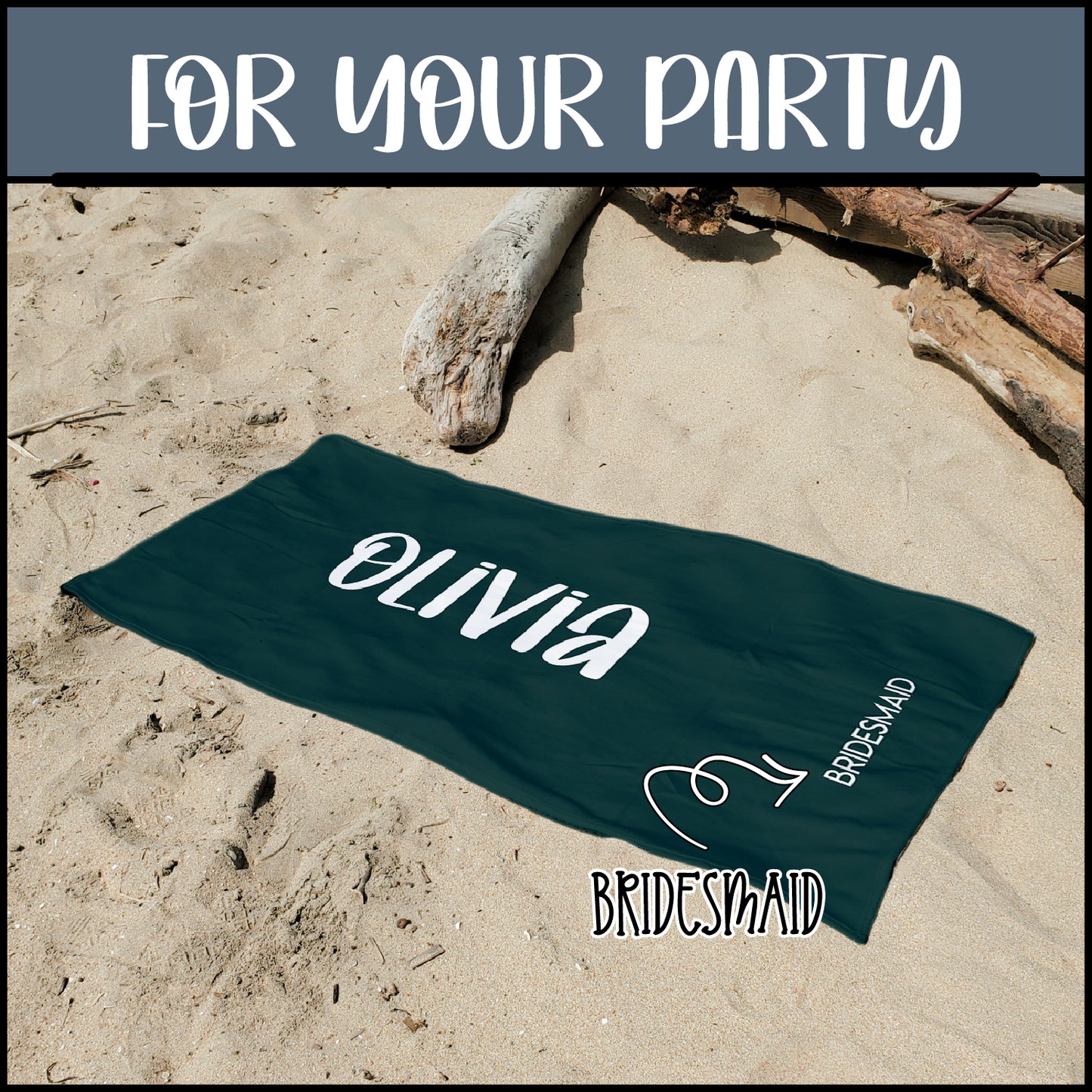 Bride & Bridesmaids Beach Towels