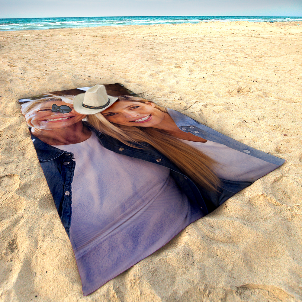 Personalized Picture Image Beach Towel